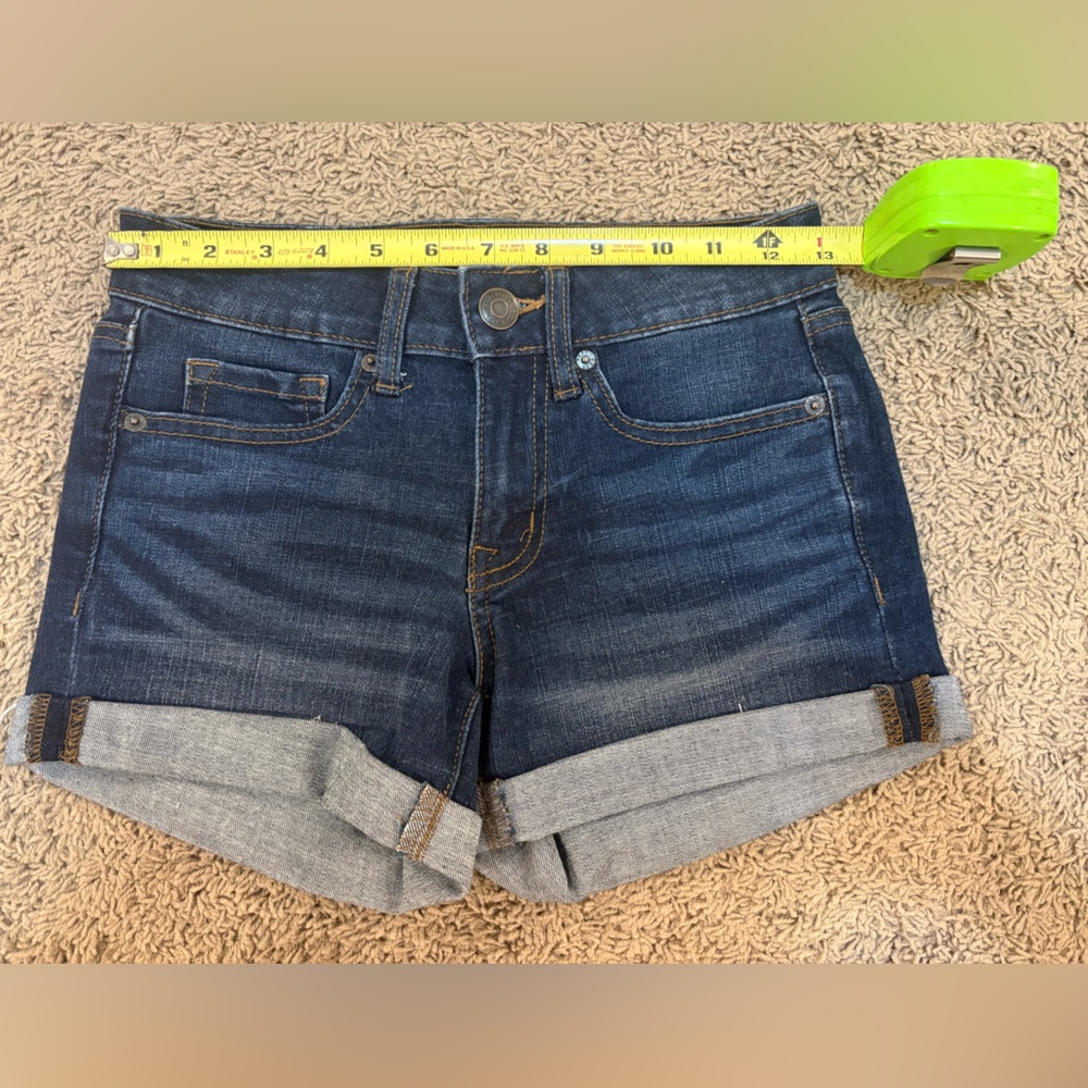 💙🌹Aeropostale • women’s jean cuffed shorts • 0 - Picture 5 of 5